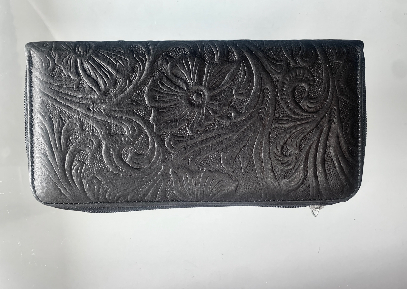 Cartera doble cierre con diseño