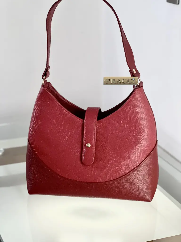 Bolso Zaira Diseño serpiente Rojo
