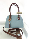 Bolso Anayeli Grabado floral Azul cielo