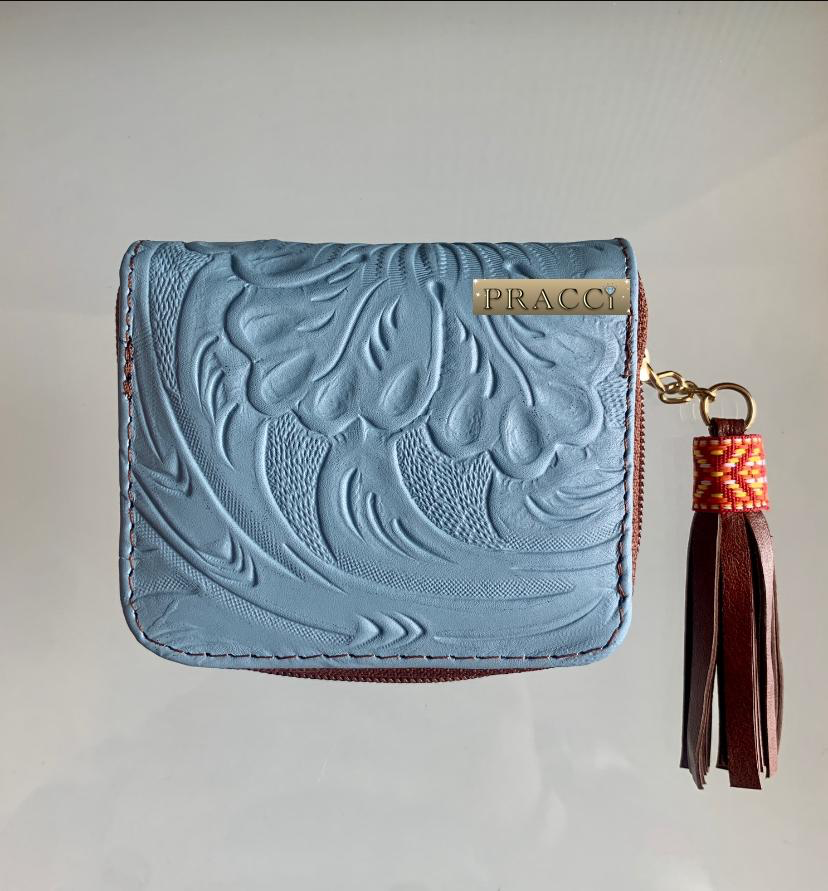 Mini monedero azul