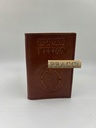 Porta pasaporte grabado Azteca