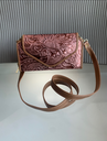 Cartera Gloria Grabado floral Oro rosado