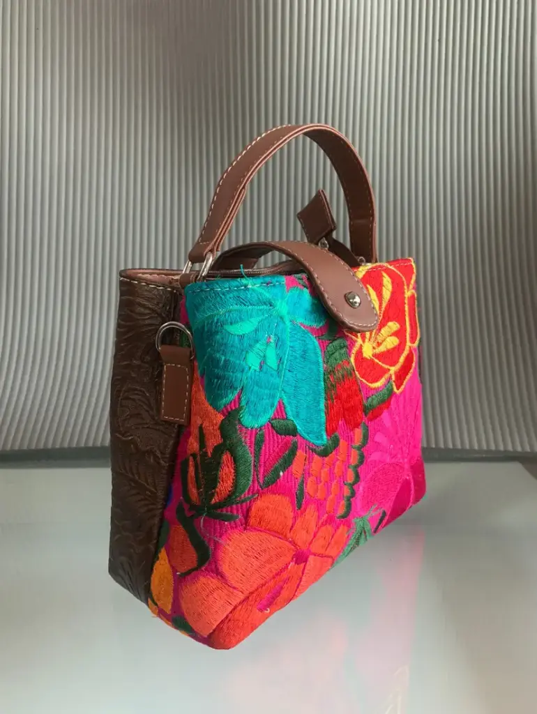Bolso Yuri Bordado Chiapaneco Café