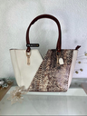 Bolso Colette Diseño serpiente Hueso