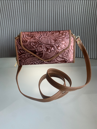 Cartera Gloria oro rosado